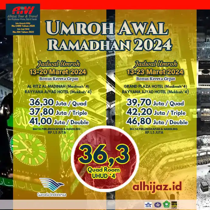 Umroh Ramadhan Alhijaz Indowisata