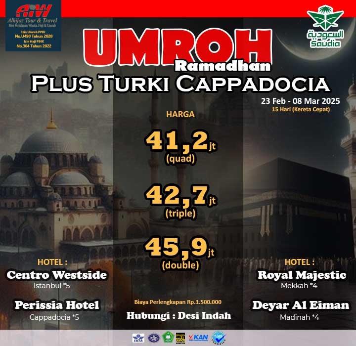 umroh ramadhan plus turki 2025