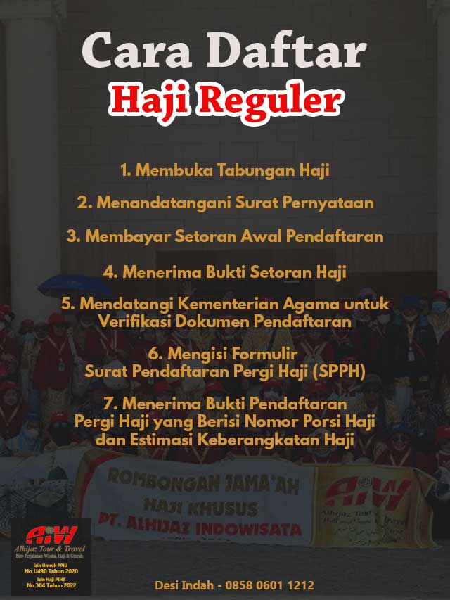 Cara Daftar Haji Reguler